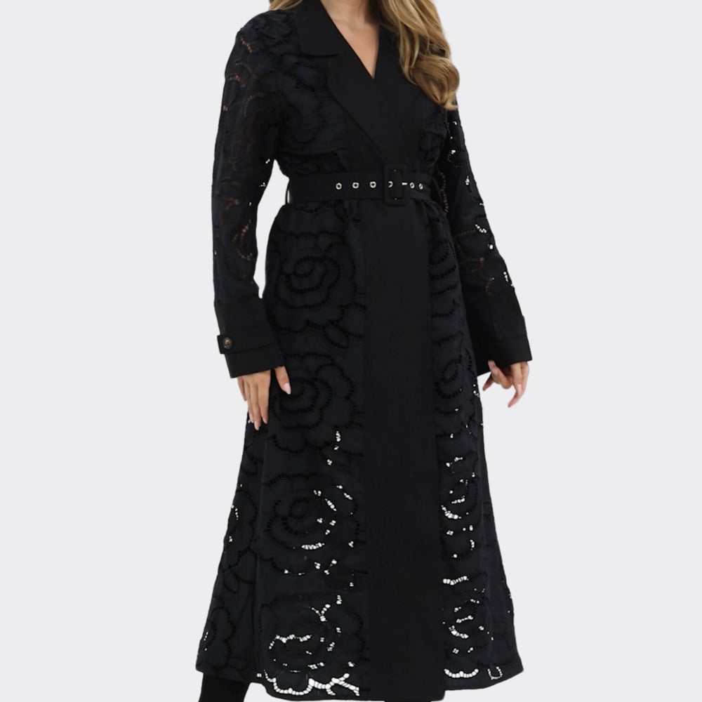 
                  
                    Genevieve Belted Long Coat
                  
                