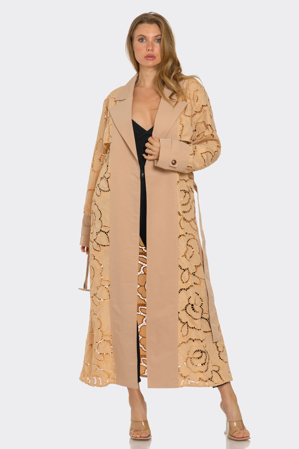 Genevieve Belted Long Coat