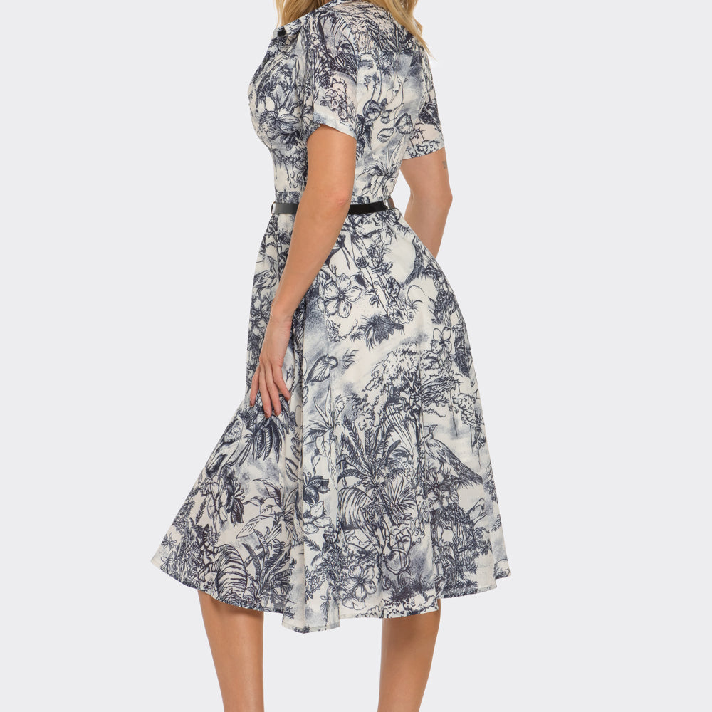 Palm Grove Midi Dress