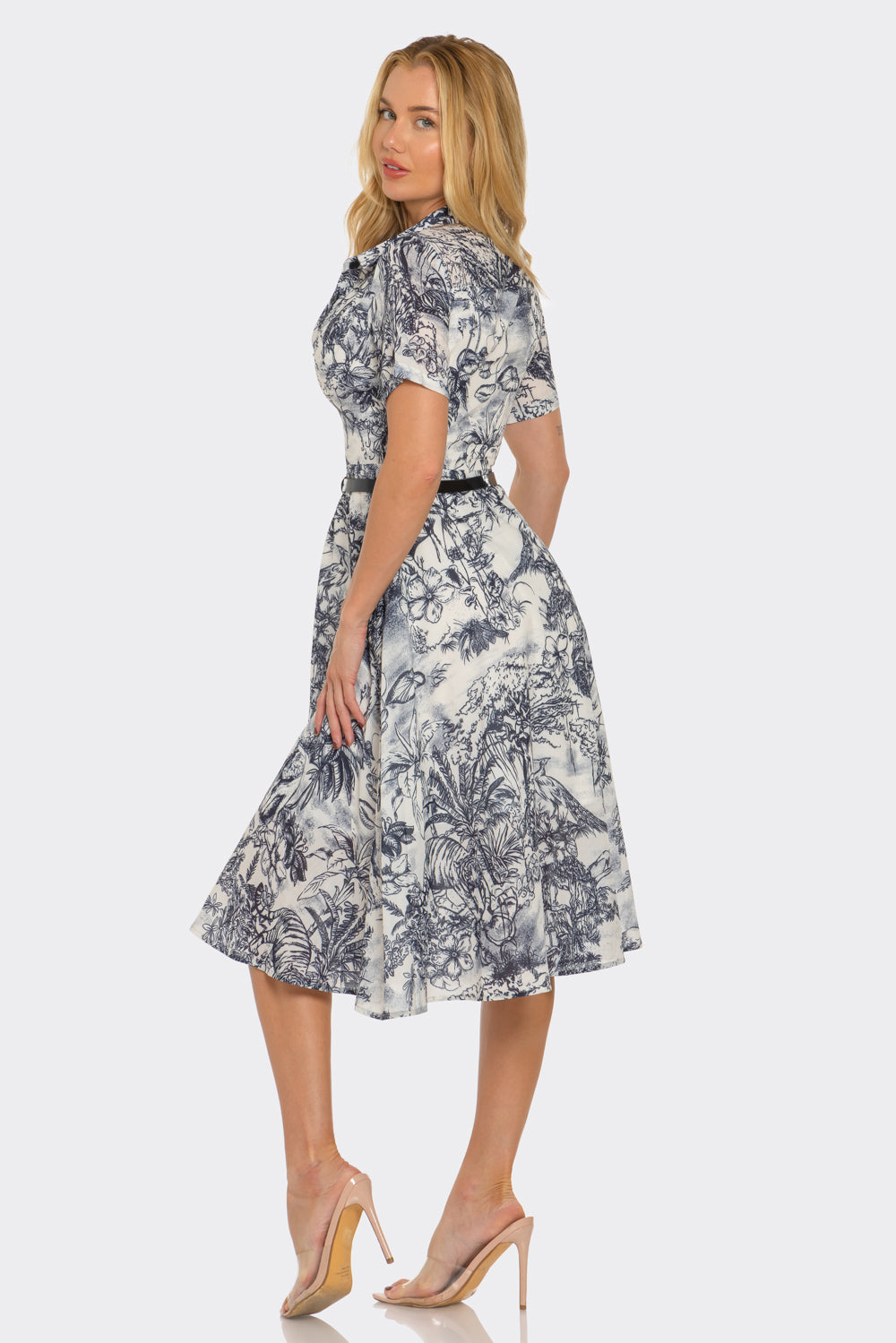 Palm Grove Midi Dress