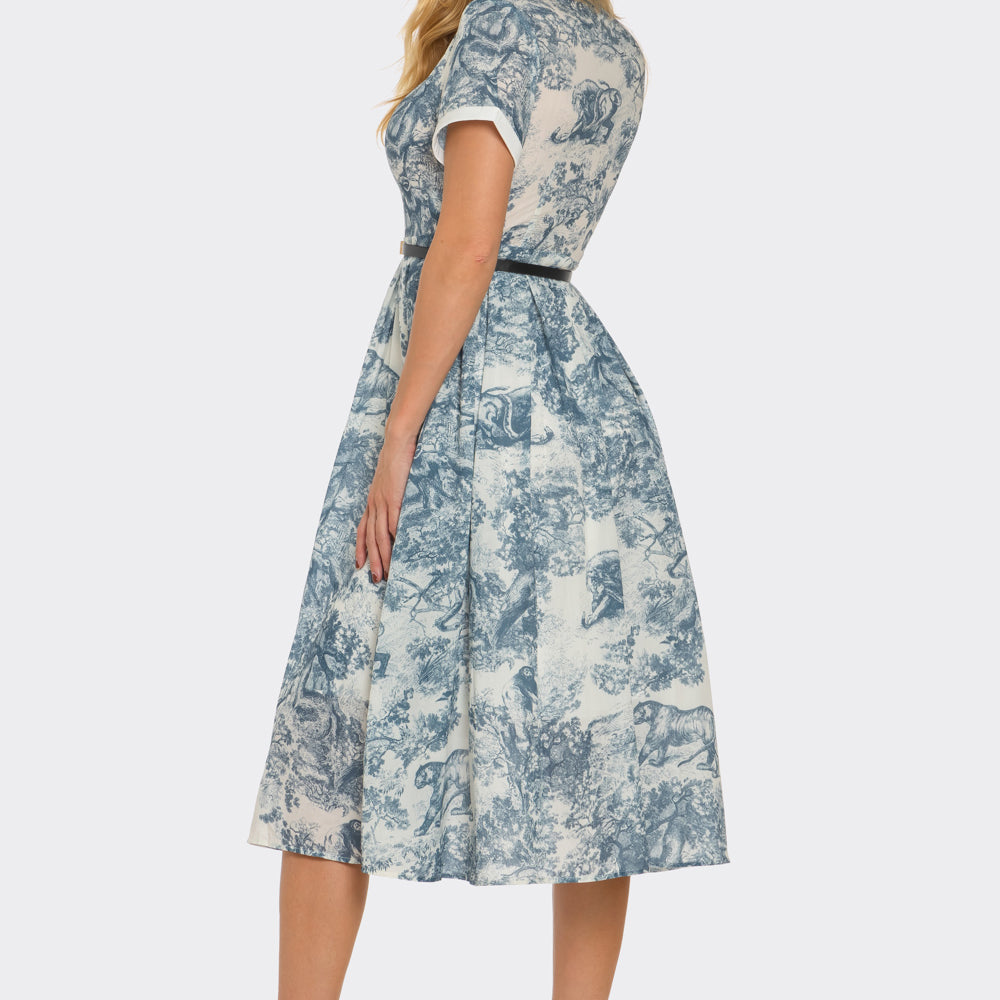 Ella Short Sleeved Midi Dress