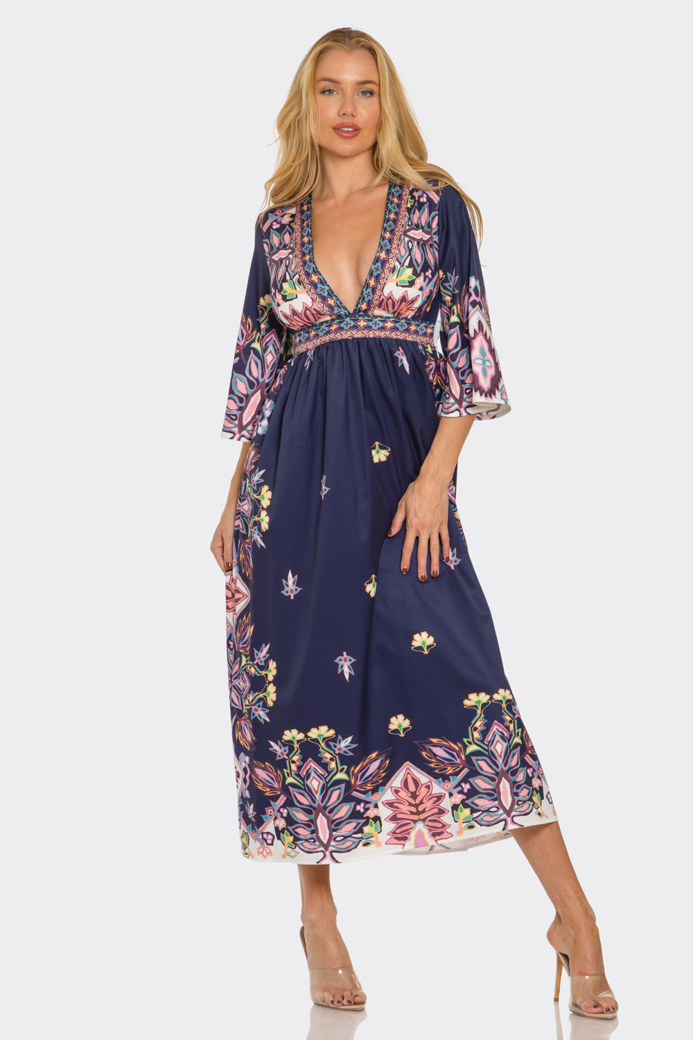 Serenity Bloom Midi Dress