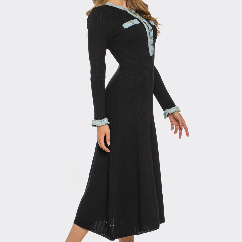 Lydia Long Sleeved Midi Dress