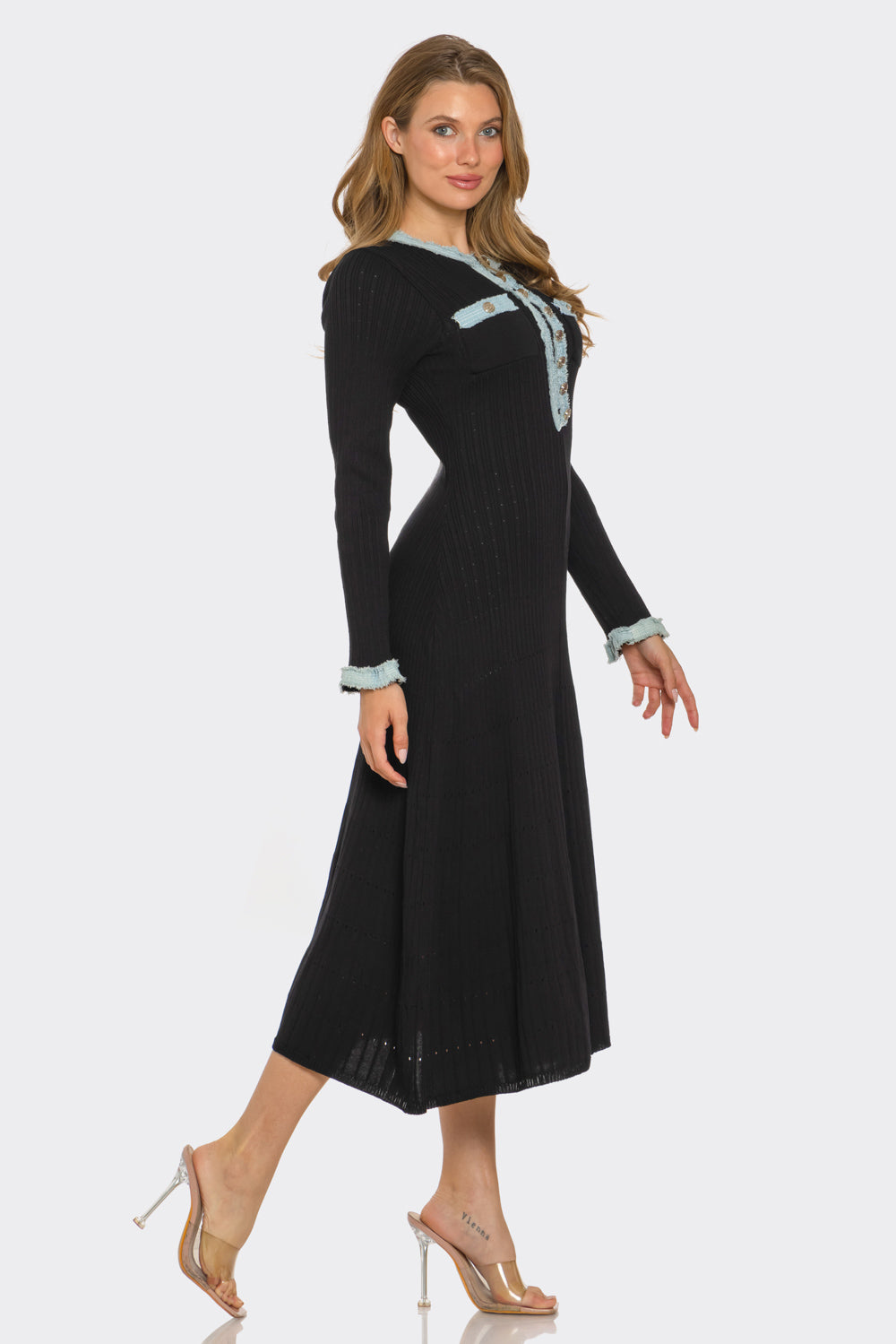 Lydia Long Sleeved Midi Dress