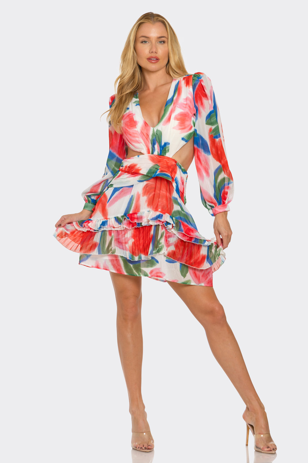 Flirty Flair Mini Dress