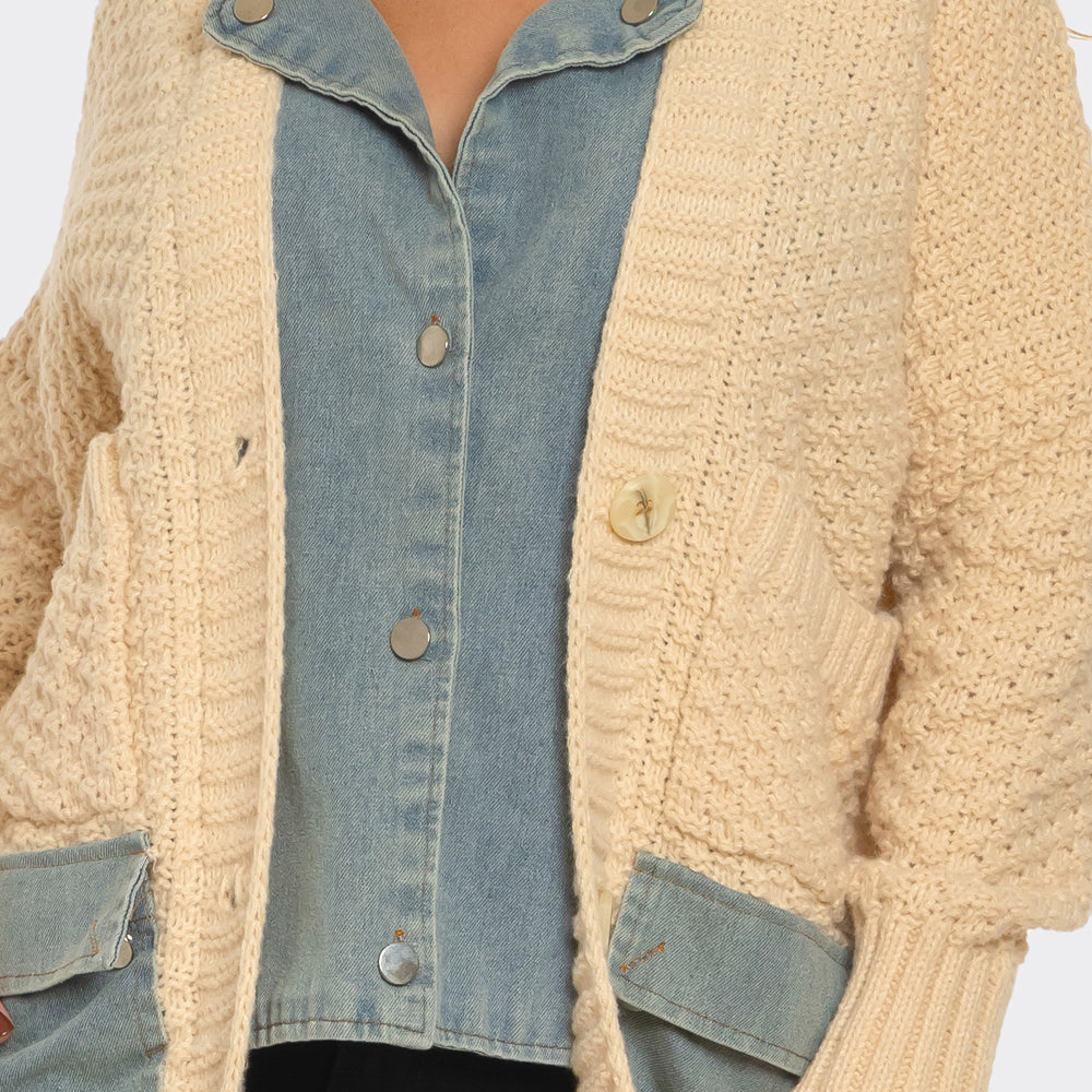 
                  
                    Kennedy Knit & Denim Jacket
                  
                