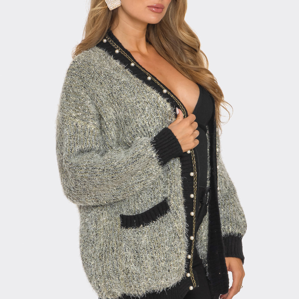 
                  
                    Cozy Luxe Pearl Cardigan
                  
                