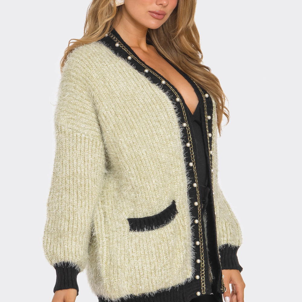 
                  
                    Cozy Luxe Pearl Cardigan
                  
                