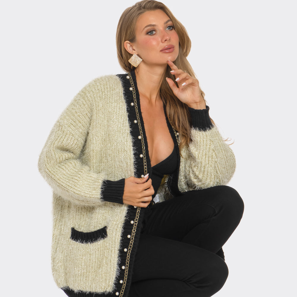 
                  
                    Cozy Luxe Pearl Cardigan
                  
                