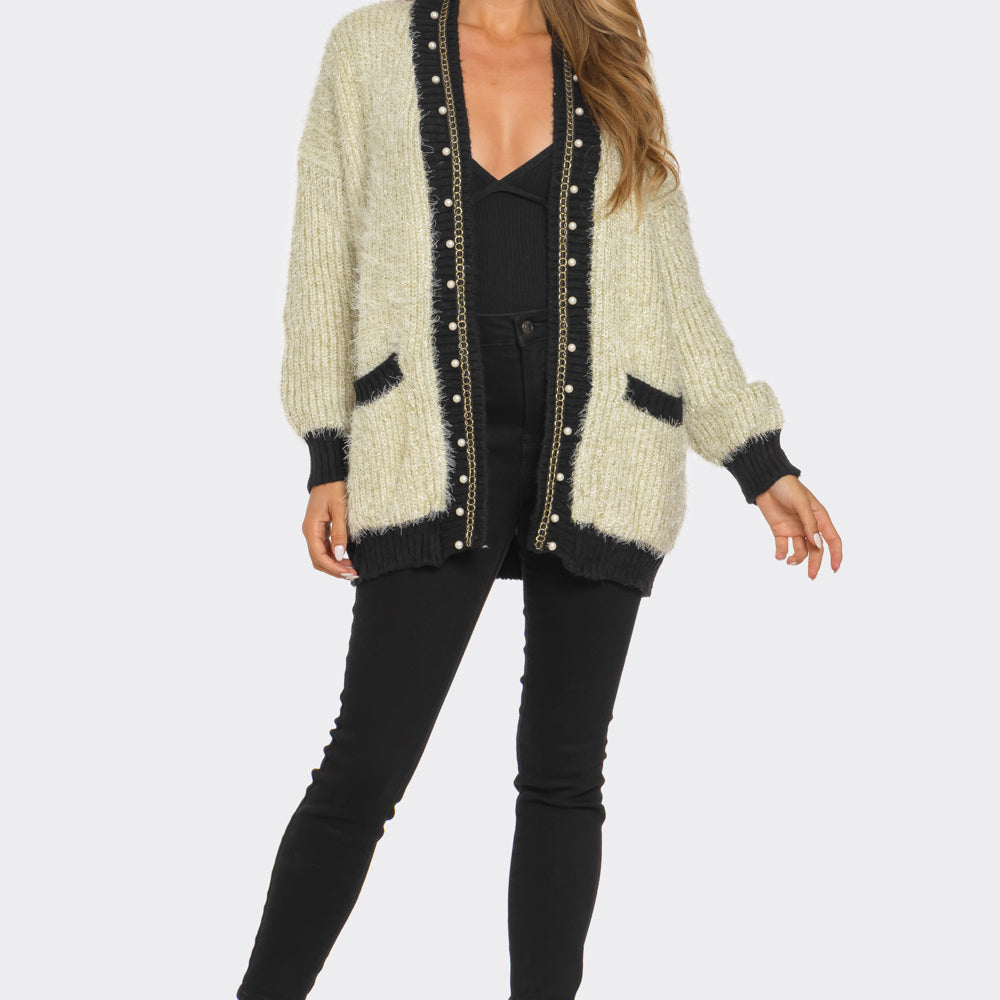 Cozy Luxe Pearl Cardigan