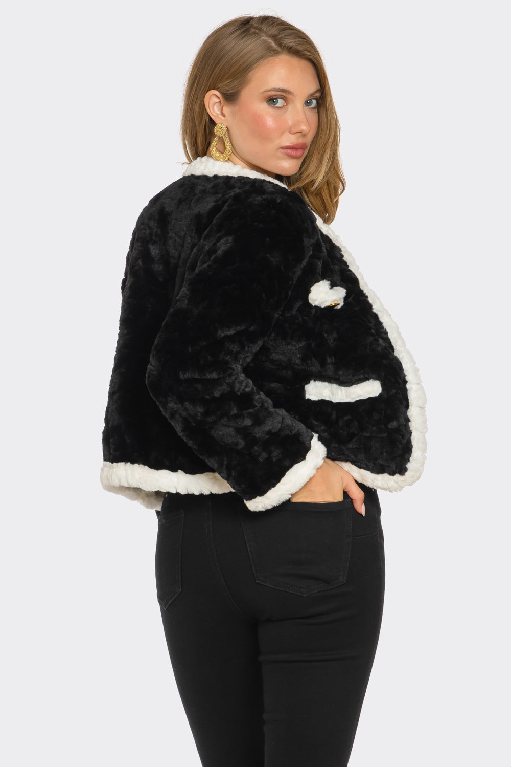 Sleek Fluff Mini Jacket