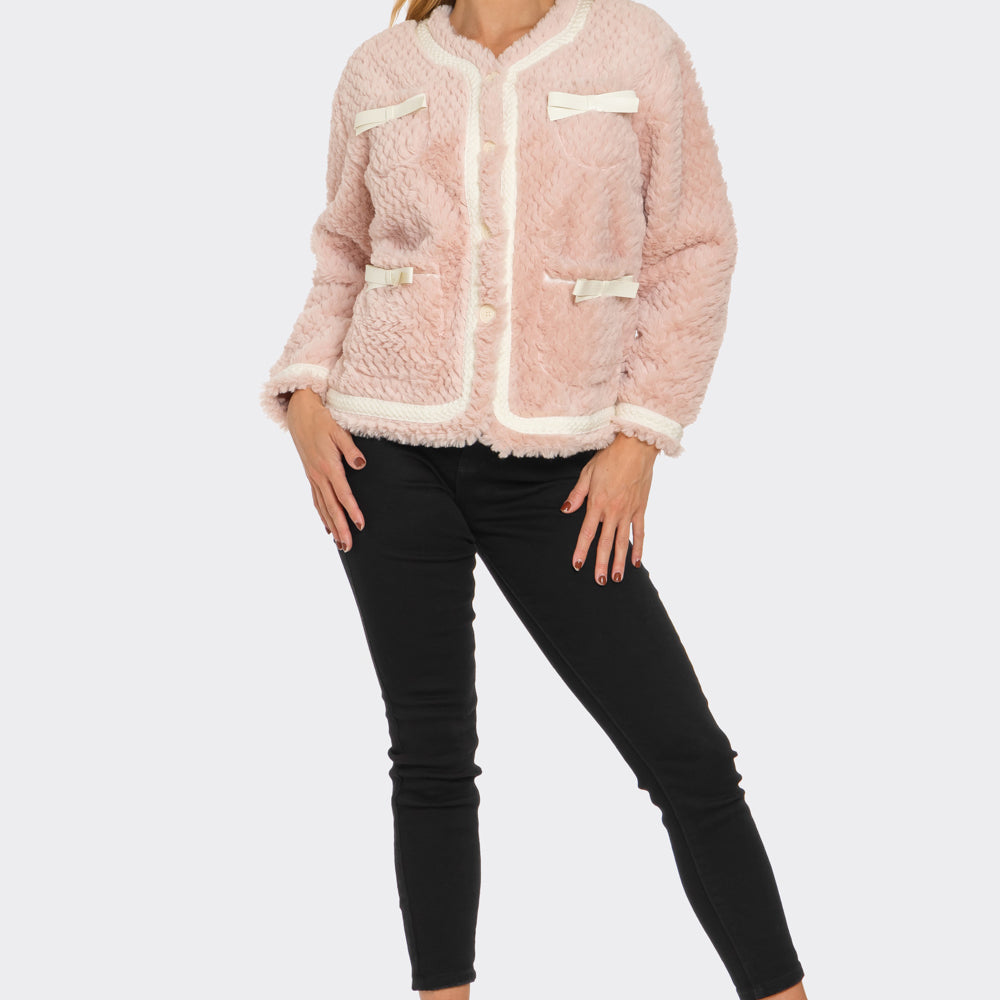 
                  
                    Pink Sugar Fluff Jacket
                  
                