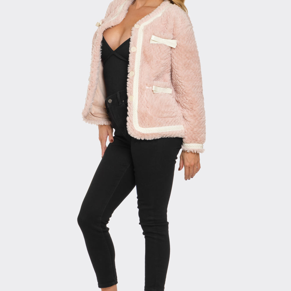 
                  
                    Pink Sugar Fluff Jacket
                  
                