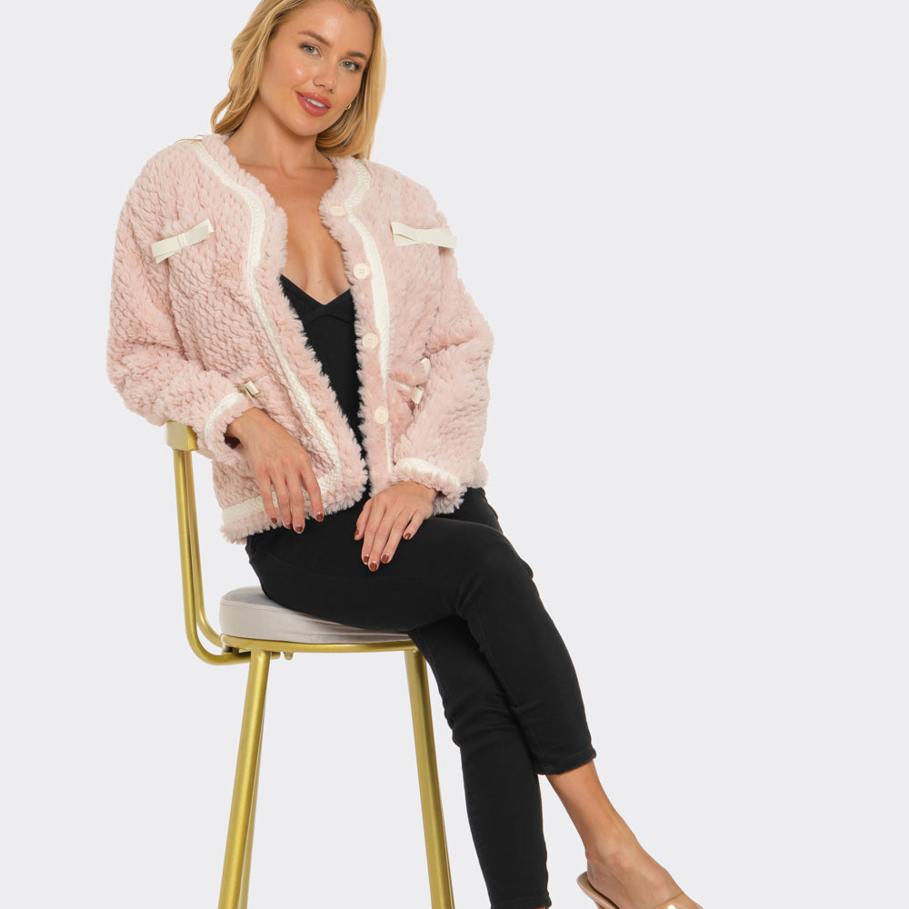 
                  
                    Pink Sugar Fluff Jacket
                  
                