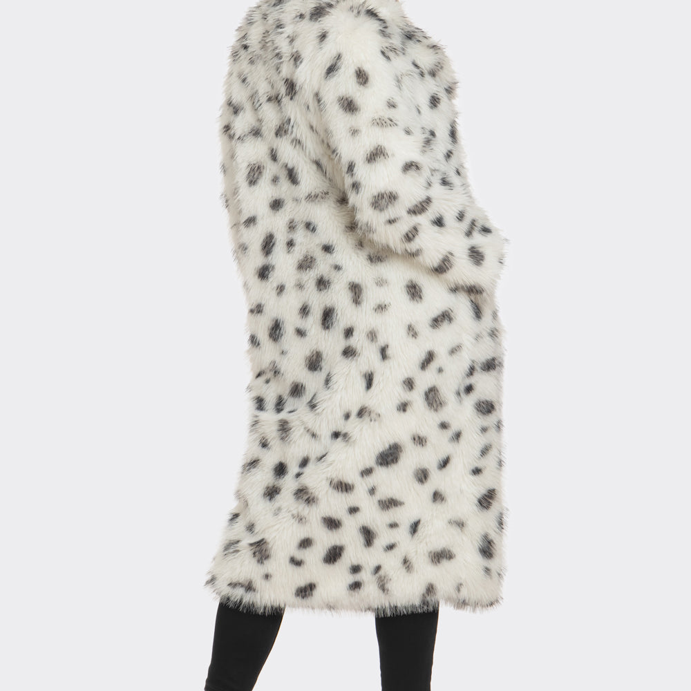 
                  
                    Snow Leopard Faux Fur Coat
                  
                