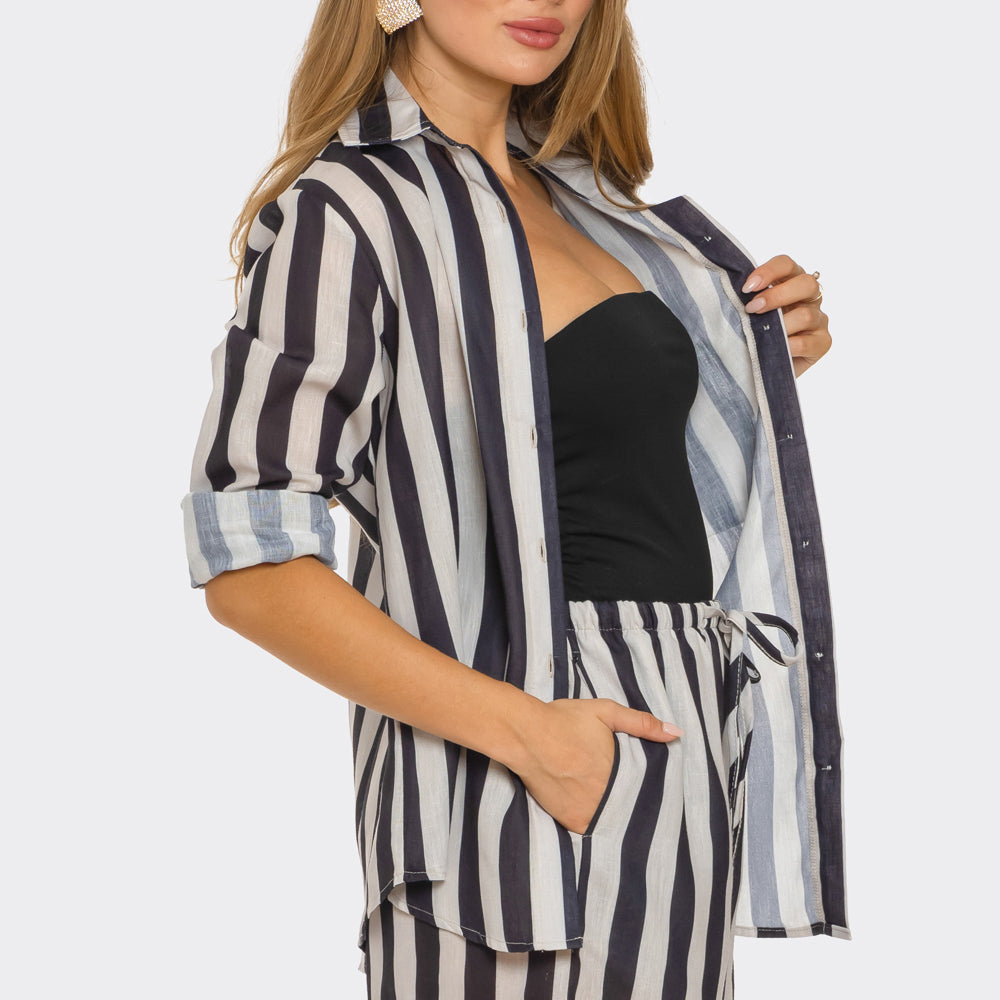 
                  
                    Elaine Striped Matching Set
                  
                