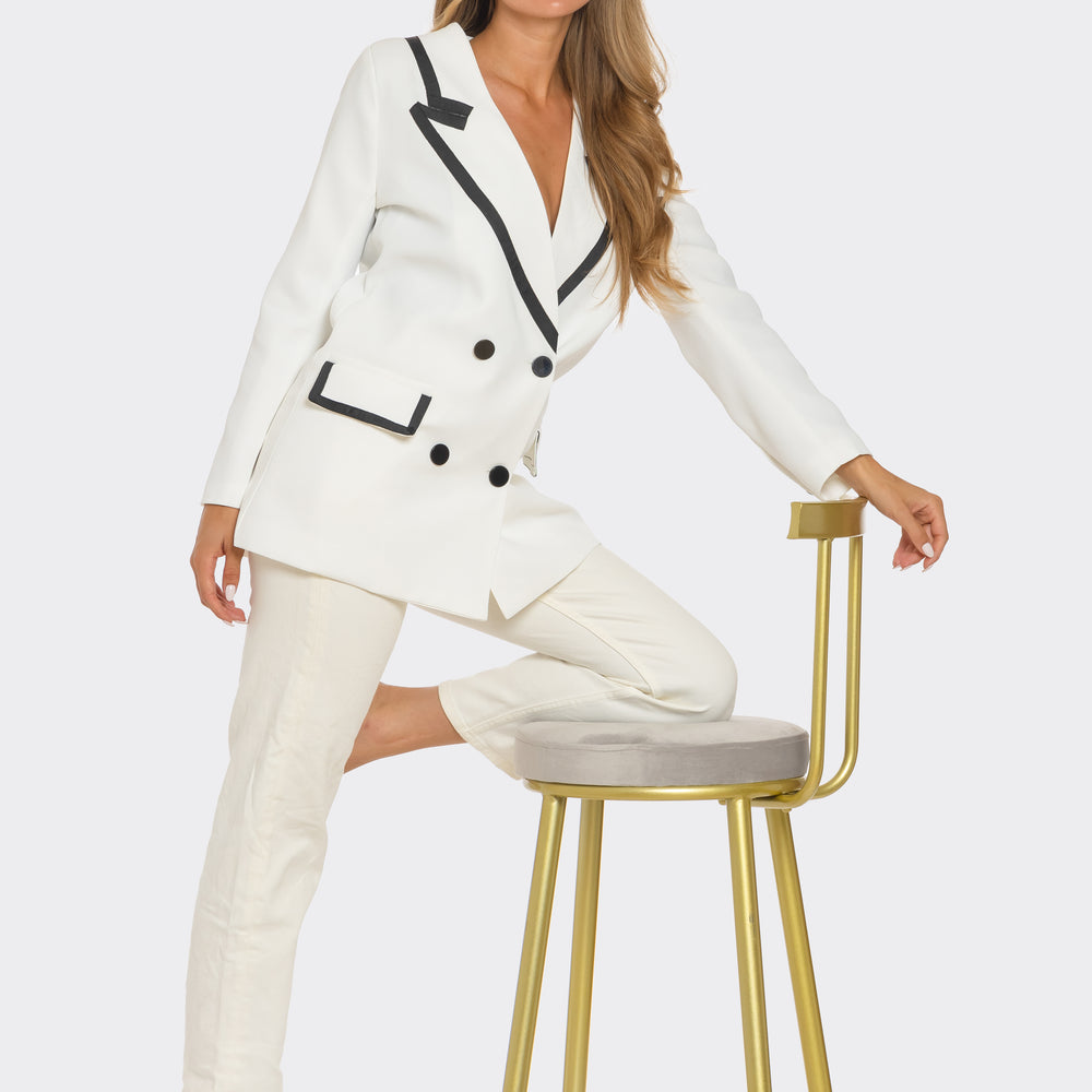 
                  
                    Contrast Trim Blazer
                  
                