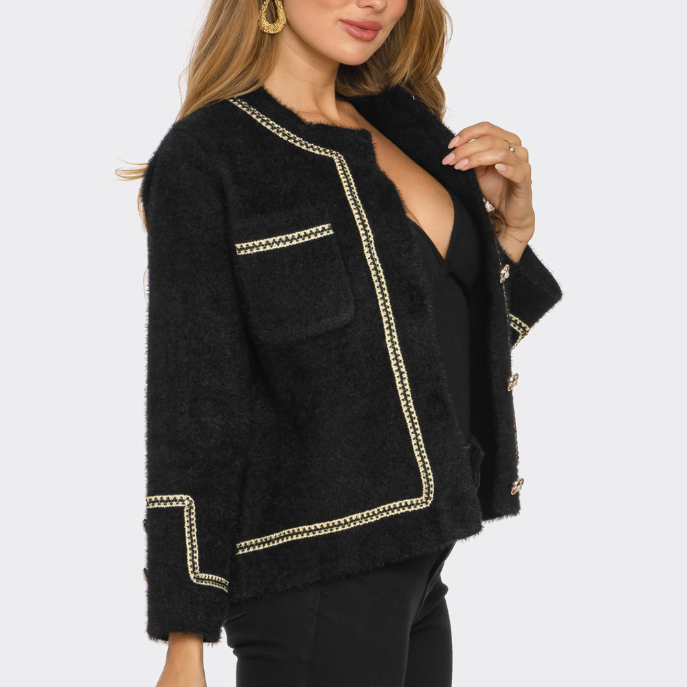 
                  
                    Solene Contrast Stitch Jacket
                  
                