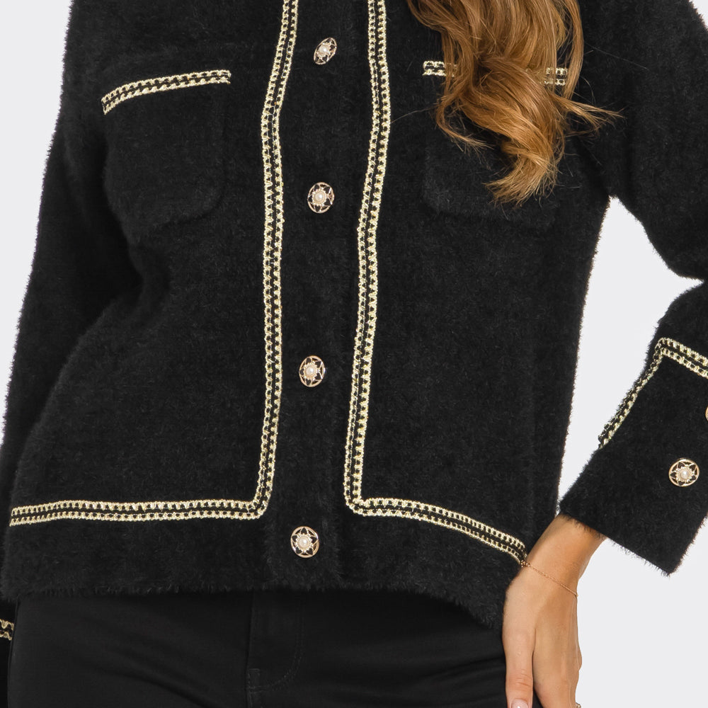 
                  
                    Solene Contrast Stitch Jacket
                  
                