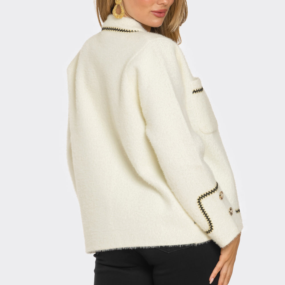 Solene Contrast Stitch Jacket