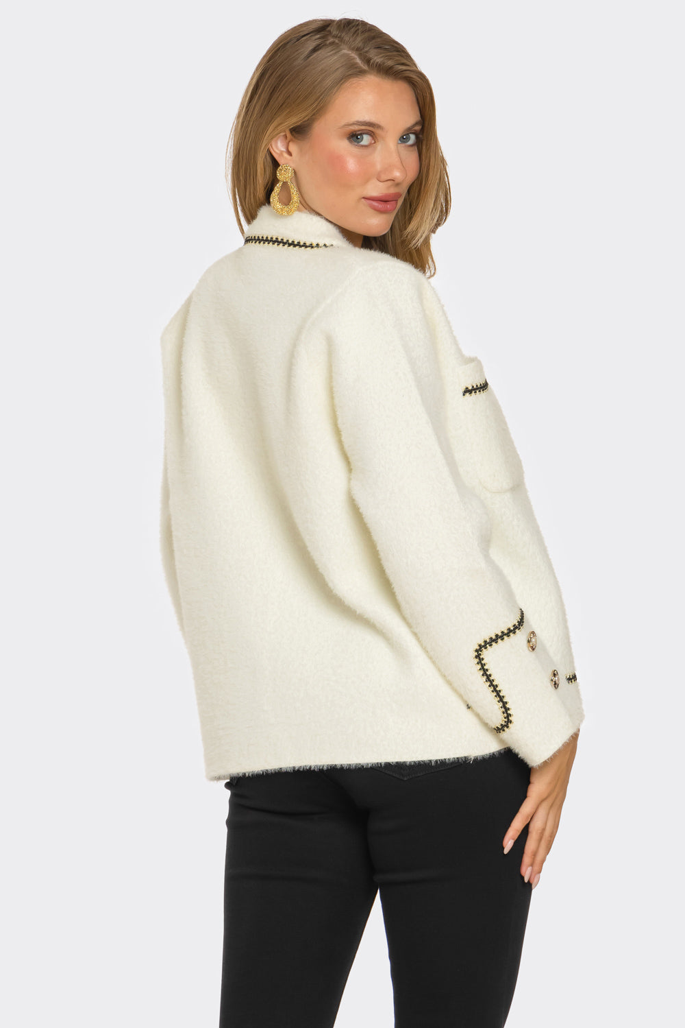 Solene Contrast Stitch Jacket